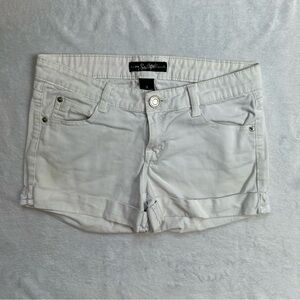 South Pole Y2K 10s Cuffed Jean Shorts in White Size 3